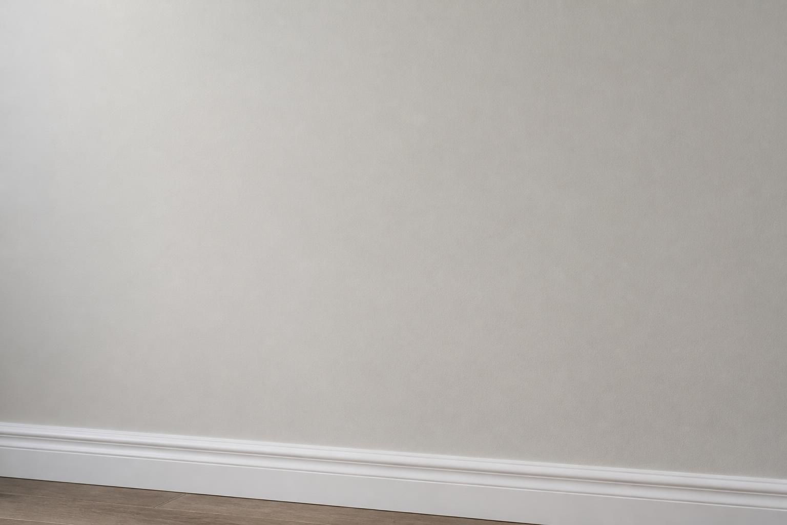Seamless drywall repair on a smooth wall ready for paint.